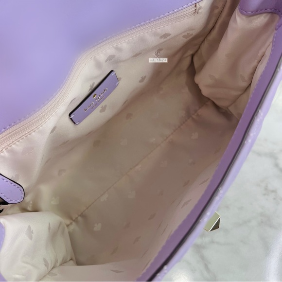 Kate Spade Natalia Quilted Leather Medium Flap Chain Shoulder Bag Crossbody - Picture 10 of 13